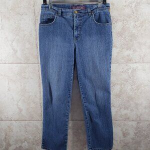 Amanda Gloria Vanderbilt Jeans Mid Rise Straight Leg Stretch Womens Size 10P